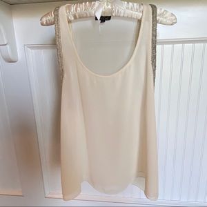 TopShop Sheer Beaded Tank